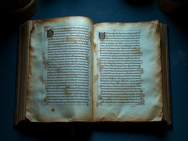 Fragmentary manuscript containing unknown archaic script